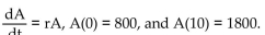 <strong>Solve the problem. Find the amount A in an account (to the nearest dollar) after 5 years if </strong> A) $1000 B) $1200 C) $1100 D) $919