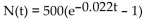 <strong>Solve the problem. At the beginning of an advertising campaign for a new product in a city of 500,000 people, no one is aware of the product. After 10 days, 100,000 people are aware of the product. If N = N(t) is the number of people (in Thousands) who are aware of the product t days after the beginning of the advertising campaign, solve the Following differential equation for N(t): </strong> A) B) C) D)