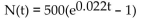 <strong>Solve the problem. At the beginning of an advertising campaign for a new product in a city of 500,000 people, no one is aware of the product. After 10 days, 100,000 people are aware of the product. If N = N(t) is the number of people (in Thousands) who are aware of the product t days after the beginning of the advertising campaign, solve the Following differential equation for N(t): </strong> A) B) C) D)
