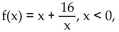 <strong>Provide an appropriate response. Given find the values of x corresponding to local maxima and local minima.</strong> A) local minimum at x = -4 (no local maximum) B) local maximum at x = -4, local minimum at x = 4 C) no local maximum or minimum D) local maximum at x = -4 (no local minimum)