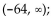 <strong>Sketch a graph of a single function that has these properties. </strong> A) y intercept: 8; x intercept: -64 B) y intercept: -64; x intercept: 8 C) y intercept: 8; x intercept: -64 D) y intercept: 8; x intercept: -64