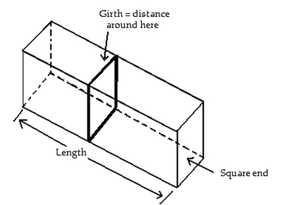 Solve the problem. -A private shipping company will accept a box for domestic shipment only if the sum of its length and girth (distance around) does not exceed 102 in. What dimensions will give a box with a square end the largest Possible volume?