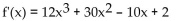 <strong>Differentiate. Find </strong> A) B) C) D)