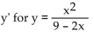 <strong>Differentiate. Find </strong> A) B) C) D)