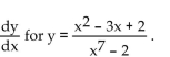 <strong>Differentiate. Find </strong> A) B) C) D)
