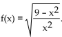 <strong>Provide an appropriate response. Consider the function: . Choose the answer choice that includes all of the pair(s) of functions from the list so that f(x) can be written as a composition: f(x) = g(h(x)).</strong> A) B) C) D) Both A and B