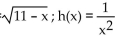 <strong>Provide an appropriate response. Consider the function: . Choose the answer choice that includes all of the pair(s) of functions from the list so that f(x) can be written as a composition: f(x) = g(h(x)).</strong> A) B) C) D) Both A and C