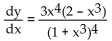<strong>Find the derivative. y = </strong> A) B) C) D)