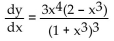 <strong>Find the derivative. y = </strong> A) B) C) D)