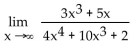 <strong>Provide an appropriate response. If the limit at infinity exists, find the limit. </strong> A) B) 1 C) D) 0