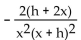 <strong>Provide an appropriate response. Use the four step process to find for the function </strong> A) B) C) D)