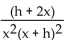 <strong>Provide an appropriate response. Use the four step process to find for the function </strong> A) B) C) D)