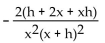 <strong>Provide an appropriate response. Use the four step process to find for the function </strong> A) B) C) D)