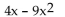 <strong>Use the definition to find the derivative at x. </strong> A) B) C) D)