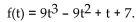 Solve the problem. -An object moves along the y-axis (marked in feet) so that its position at time t (in seconds) is given by Find the velocity at three seconds.