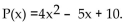 Provide an appropriate response. -Suppose that the total profit in hundreds of dollars from selling x items is given by Find the marginal profit at x = 5.