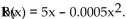 Provide an appropriate response. -The revenue (in thousands of dollars) from producing x units of an item is modeled R Find the marginal revenue at x = 1000.