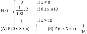 <strong>Solve the problem. </strong> A) (A) 25; (B) 6.25 B) (A) 2.5; (B) 1.125 C) (A) 5; (B) 2.5 D) (A) 20; (B) 80