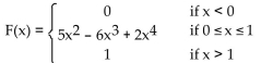 <strong>F(x) is the cumulative distribution function for a continuous random variable X. Find the probability density function f(x) associated with F(x). </strong> A) B) C) D)