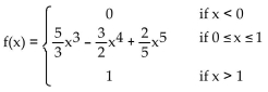<strong>F(x) is the cumulative distribution function for a continuous random variable X. Find the probability density function f(x) associated with F(x). </strong> A) B) C) D)