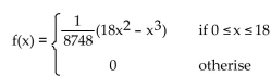 Solve the problem. The life expectancy (in minutes) of a certain microscopic organism is a continuous random variable with probability density function given by the following function. Round to two decimal places. (A) What is the probability that an organism lives for at least 10 minutes? (B) What is the probability that an organism lives for at most 8 minutes?