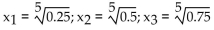 <strong>The quartile points for a probability density function are the values that divide the area under the graph of the function into four equal parts. Find the quartile points for the probability density function f(x). </strong> A) B) C) D)