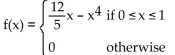 <strong>Use a graphing calculator to approximate the median of the indicated probability density function f. Round to two decimal places. </strong> A) 0.46 B) 0.36 C) 0.63 D) 0.66