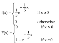 <strong>Find the probability density function f and the associated cumulative distribution function F for the continuous random variable X if X is an exponential random variable with </strong> A) B) C) D)