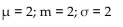 <strong>Find the mean, median, and standard deviation of the continuous random variable X if X is an exponential random variable with λ = 2.</strong> A) B) C) D)