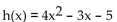 Provide an appropriate response. -Only one of the following functions has domain which is not equal to all real numbers. State which function and state its domain. (A) (B) (C)