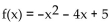 Provide an appropriate response. -Find the vertex and the maximum or minimum of the quadratic function by first writing f in standard form. State the range of f and find the intercepts of f .