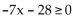 Use interval notation to write the solution set of the inequality. -