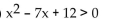 Use interval notation to write the solution set of the inequality. -