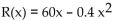 Solve the problem. -In economics, functions that involve revenue, cost and profit are used. Suppose R(x) and C(x) denote the total revenue and the total cost, respectively, of producing a new high-tech widget. The difference P(x) = R(x) - C(x) Represents the total profit for producing x widgets. Given and C(x) = 3x + 13, find the Equation for P(x).