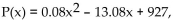Solve the problem. -The U. S. Census Bureau compiles data on population. The population (in thousands) of a southern city can be approximated by where x corresponds to the years after 1950. In what calendar Year was the population about 804,200?