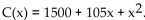 Solve the problem. -The financial department of a company that manufactures portable MP3 players arrived at the following daily cost equation for manufacturing x MP3 players per day: The average cost per unit at a production level of players per day is (A) Find the rational function (B) Graph the average cost function on a graphing utility for (C) Use the appropriate command on a graphing utility to find the daily production level (to the nearest integer) at which the average cost per player is a minimum. What is the minimum average cost (to the nearest cent)?