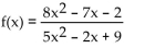 Find the equation of any horizontal asymptote. - 