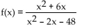 Find the equations of any vertical asymptotes. - 