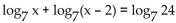 Use the properties of logarithms to solve. - 