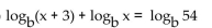 Use the properties of logarithms to solve. - 
