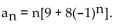 Provide an appropriate response. Write the first four terms of the sequence