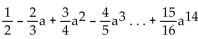 Provide an appropriate response. Write the following sum using summation notation: