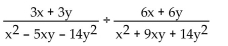 Provide an appropriate response. Perform the indicated operation and reduce to lowest terms:  <div style=padding-top: 35px> 