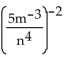 Provide an appropriate response. Simplify and express using positive exponents:  <div style=padding-top: 35px> 