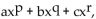 Provide an appropriate response. Write   in the form a   where a, b, and c are real numbers and p, q and r are integers.<div style=padding-top: 35px> 