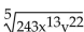 Provide an appropriate response. Write in simplest radical form:  <div style=padding-top: 35px> 