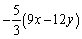 Use properties of real numbers to write the following expression without parentheses.