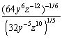 Simplify the expression and eliminate any negative exponent(s). Assume that all letters denote positive numbers.