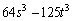 Use a Factoring Formula to factor the expression.