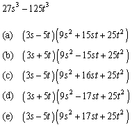 Use a Factoring Formula to factor the expression.